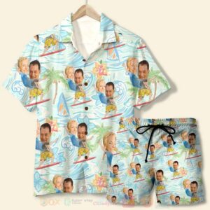 Custom Face Surfing Hawaiian Shirt