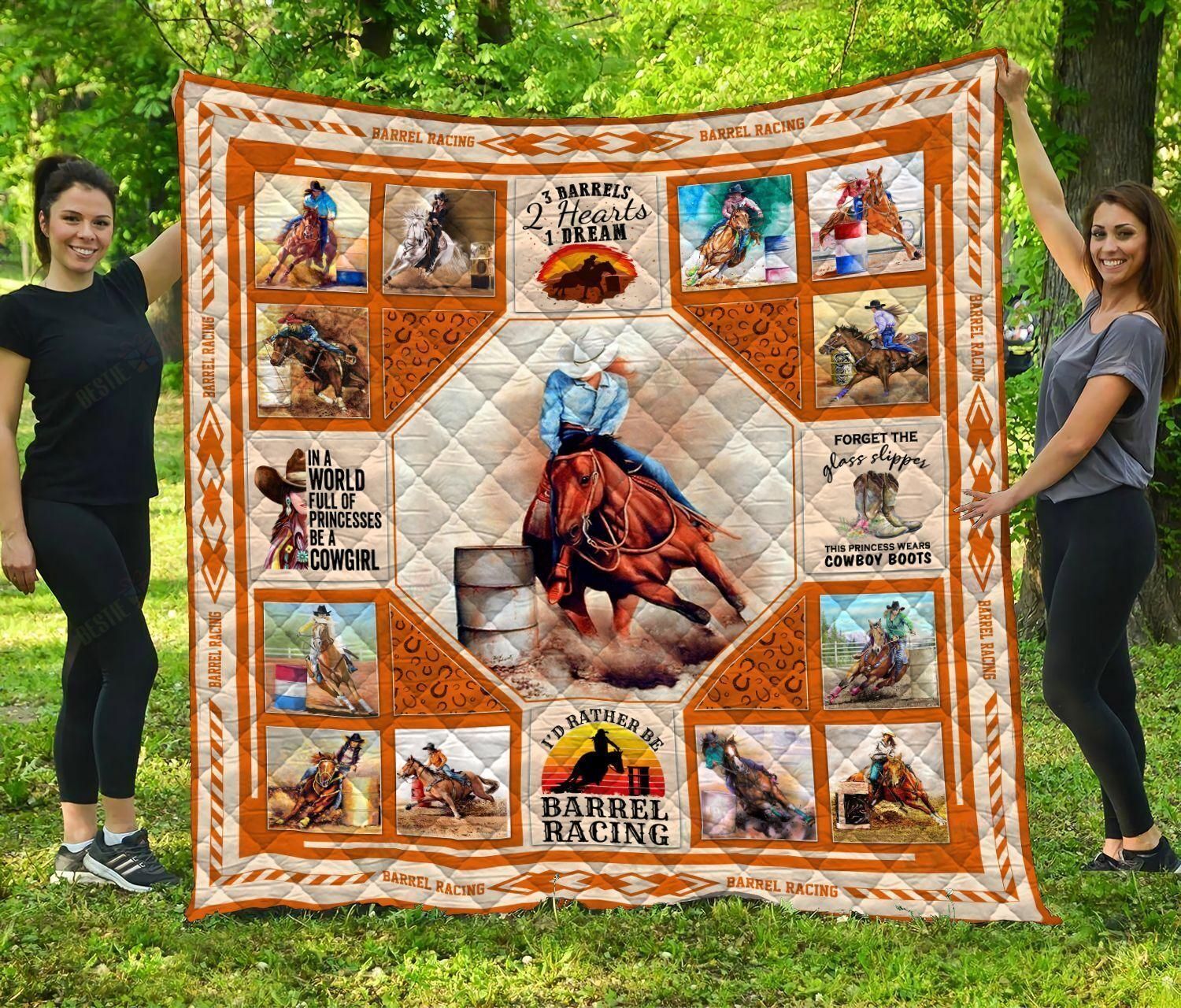 DIE14112020001-DIQ14112020001-Barrel Racing-Quilt Bed Set & Quilt Blanket DIE14112020001-DIQ14112020001-Barrel Racing-Quilt Bed Set & Quilt Blanket