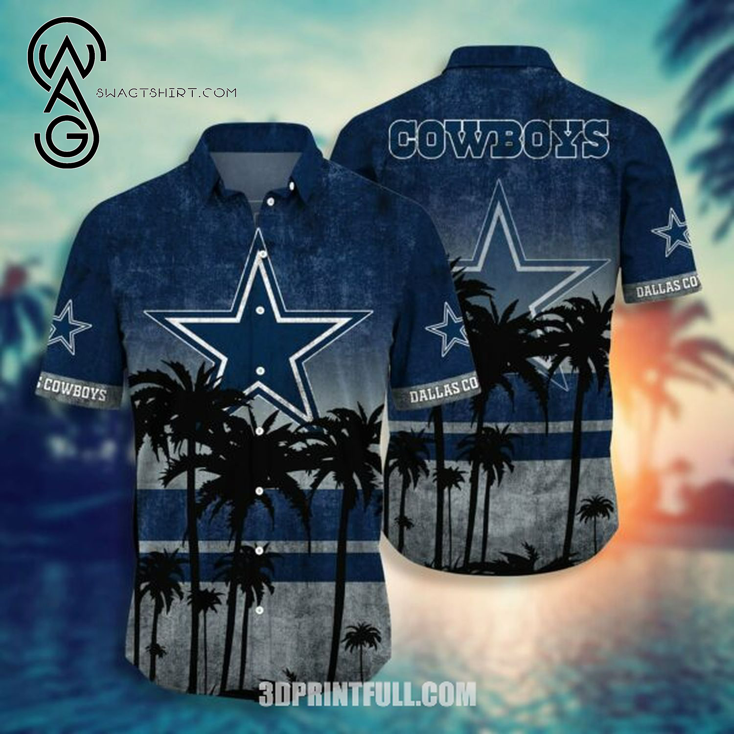 Dallas Cowboys Team Combo Hawaiian Shirt And Shorts Dallas Cowboys Team Combo Hawaiian Shirt And Shorts