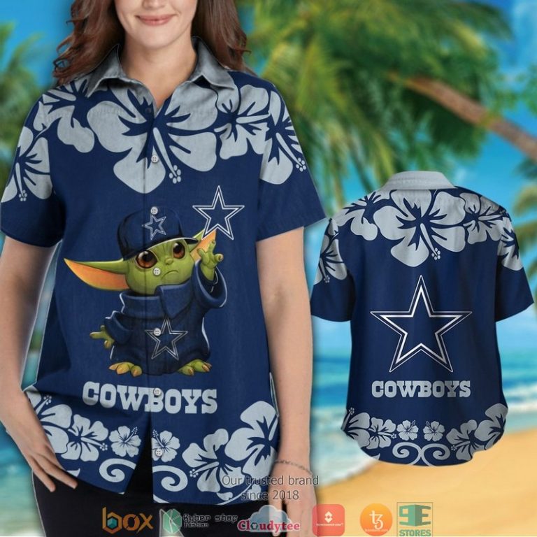 Dallas_Cowboys_Baby_Yoda_Hibiscus_Hawaiian_Shirt_short_1_2-768x768-1