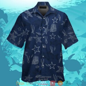 Dallas Cowboys Fish Ocean Pattern Hawaiian Shirt