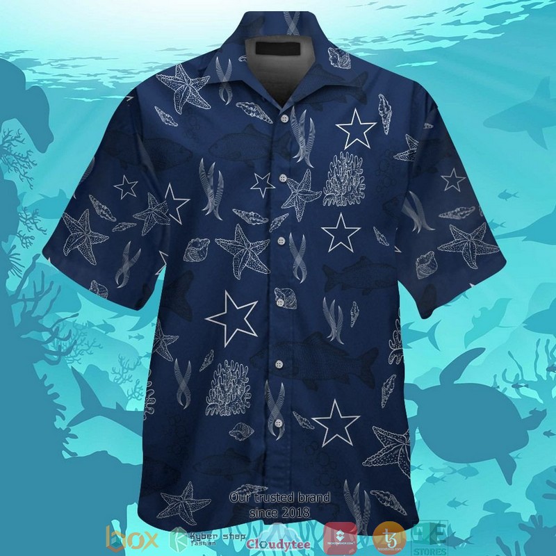 Dallas Cowboys Fish Ocean Pattern Hawaiian Shirt Dallas Cowboys Fish Ocean Pattern Hawaiian Shirt