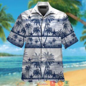 Dallas Cowboys Coconut Island White Hawaiian Shirt