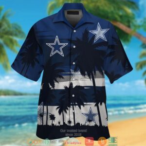 Dallas Cowboys Coconut Navy Hawaiian Shirt