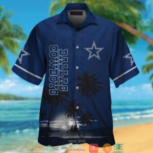 Dallas Cowboys Coconut Night Moon Hawaiian Shirt