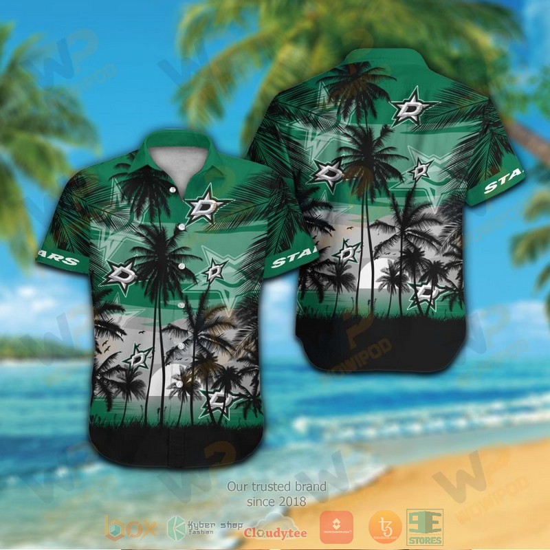 Dallas Stars Hawaiian Shirt And Shorts Dallas Stars Hawaiian Shirt And Shorts