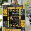 Daughter Quilt To My Daughter I May Not Say It Enough Mom Sunflower Premium Quilt Blanket Size Throw