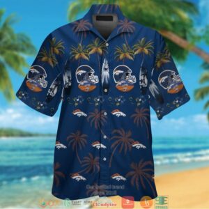 Denver Broncos Coconut Pattern Hawaiian Shirt