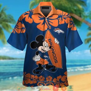 Denver Broncos Mickey Mouse Hawaiian Shirt