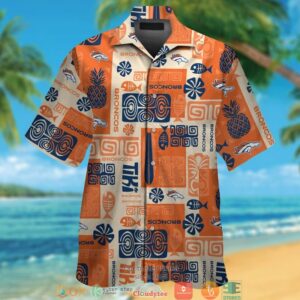 Denver Broncos Fish Pineapple Pattern Hawaiian Shirt