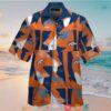 Denver Broncos Navy Orange Pattern Hawaiian Shirt