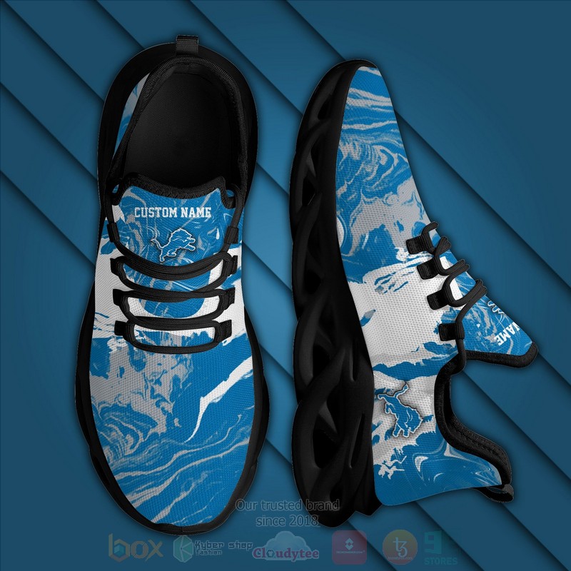 Detroit Lions Nfl American Custom Name Clunky Max Soul Shoes Detroit Lions Nfl American Custom Name Clunky Max Soul Shoes