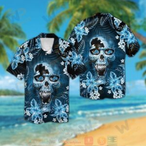 Detroit Lions Skull Hawaiian Shirt And Shorts