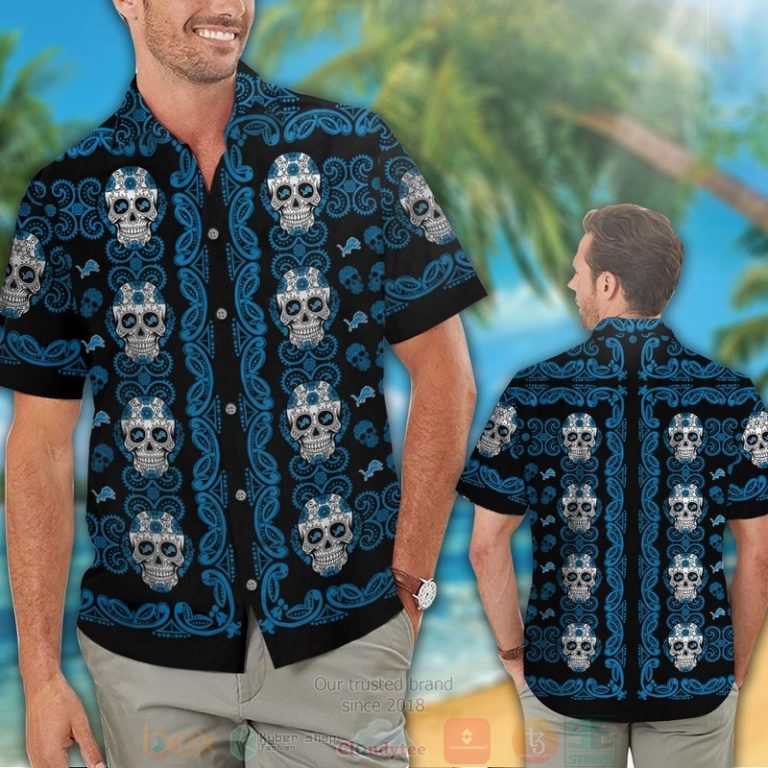 Detroit_Lions_Sugar_Skull_black_blue_hawaiian_shirt_and_shorts_1-768x768-1