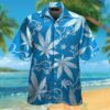 Detroit Lions Weed Blue Hawaiian Shirt And Shorts