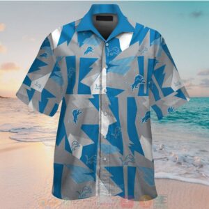 Detroit Lions Logo Hawaiian Shirt And Shorts