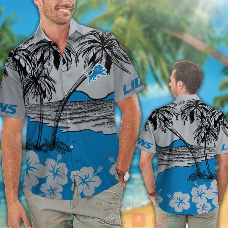 Detroit_Lions_palm_tree_Hibiscus_hawaiian_shirt_and_shorts_1-768x768-1