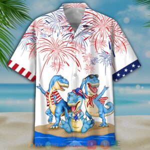 Dinosaur Independence Day Is Coming Hawaiian Shirt