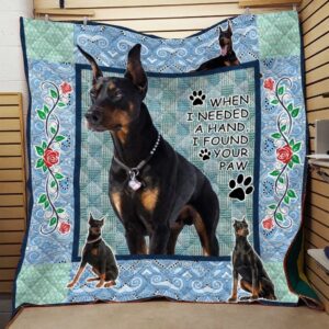 Dobermann Quilt Cuvzx