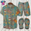 Donald Duck And His Nephews Gucci Full Print Hawaiian Shirt Beach Shorts And Flip Flops