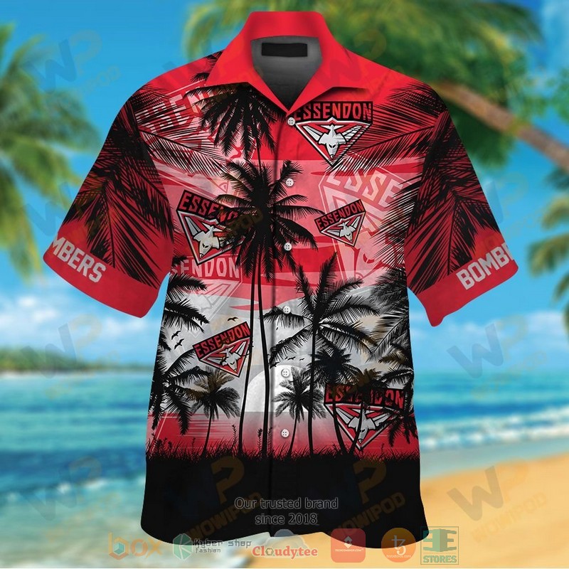 Essendon Bombers Hawaiian Shirt And Shorts Essendon Bombers Hawaiian Shirt And Shorts