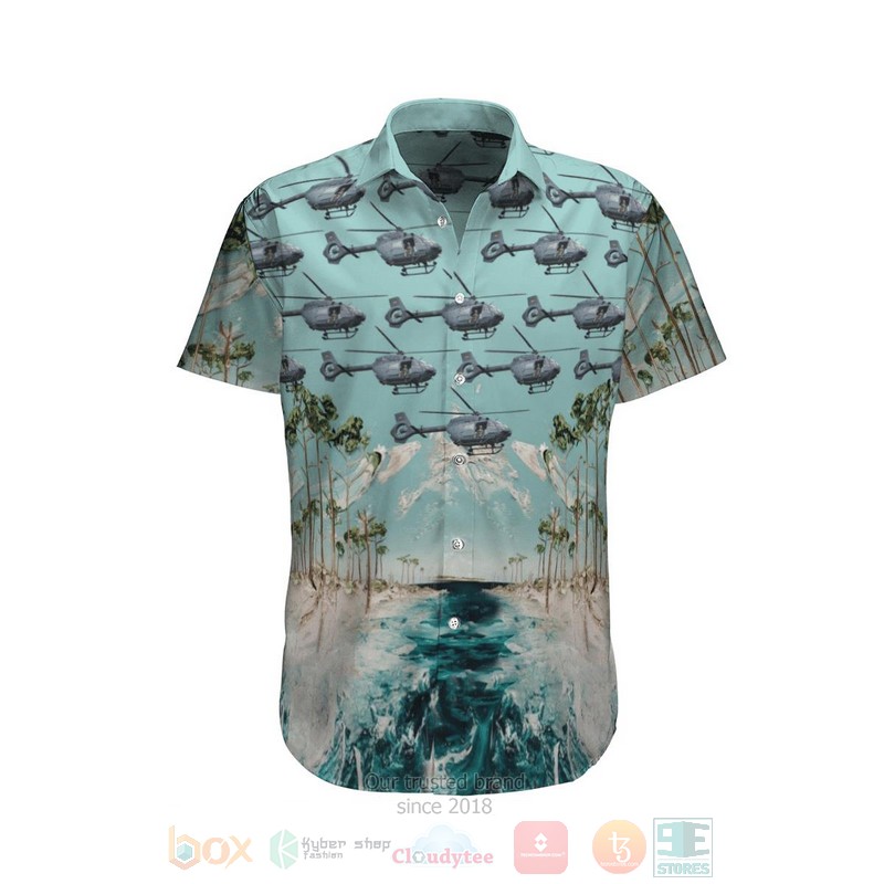 Eurocopter Ec145 German Air Force Hawaiian Shirt Eurocopter Ec145 German Air Force Hawaiian Shirt