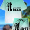 F It LetS Drink Beer All Over Print Hawaiian Shirts And Beach Shorts