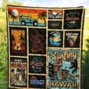 FamilyGater Quilt - Hawaii Culture Vintage Premium Quilt Black - AH J2