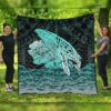 FamilyGater Quilt - Hawaii Hibiscus Wale Polynesian Premium Quilts - AH - J5C