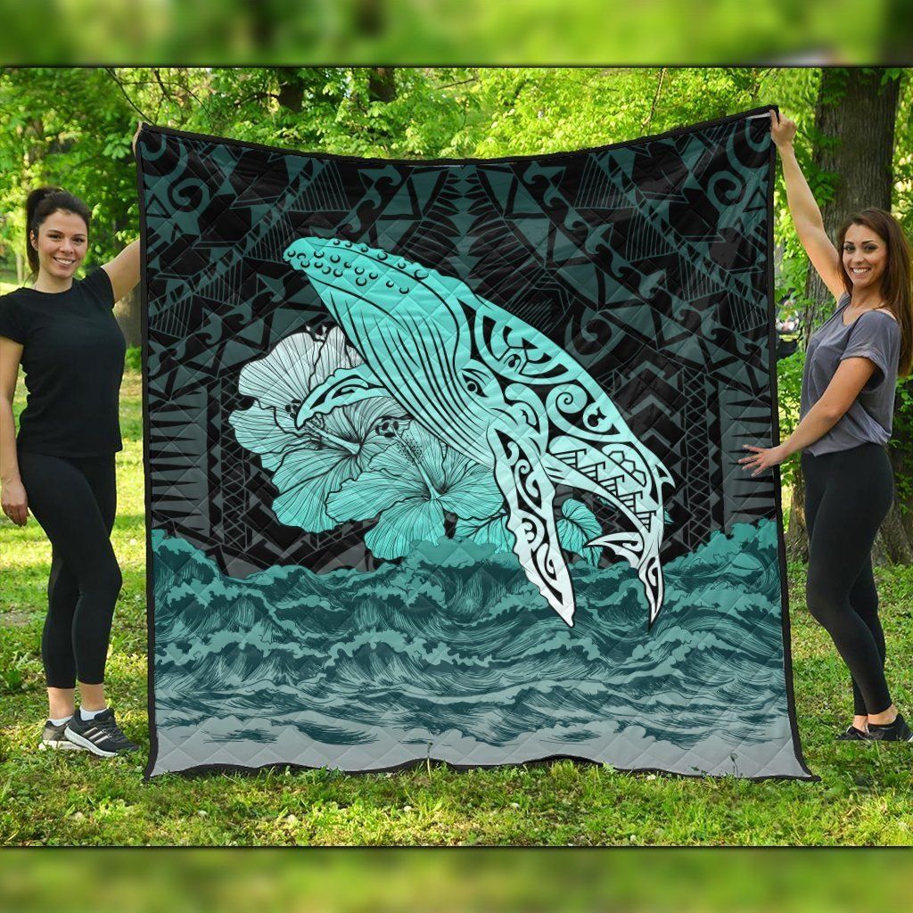FamilyGater Quilt - Hawaii Hibiscus Wale Polynesian Premium Quilts - AH - J5C FamilyGater Quilt - Hawaii Hibiscus Wale Polynesian Premium Quilts - AH - J5C
