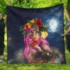 FamilyGater Quilt - Hawaii Kanaka Colorful Hula Girl Premium Quilt - Dinh Style J5