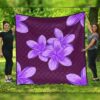 FamilyGater Quilt - Hawaii Plumeria Simple Premium Quilts - AH - J4C