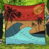 FamilyGater Quilt - Hawaii Polynesian Sun Down Premium Quilt - AH - J5