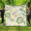 FamilyGater Quilt - Hawaiian World Animals In Sea Premium Quilts - AH - JRC