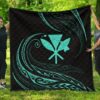 FamilyGater Quilt - Kanaka Premium Quilt - Turquoise - Frida Style - AH J91