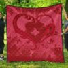FamilyGater Quilt - Personalized Hawaiian Lover Valentine's Day Premium Quilt - LOV Style AH J3