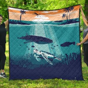 FamilyGater Quilt - Sea Sunset Premium Quilt - AH J9