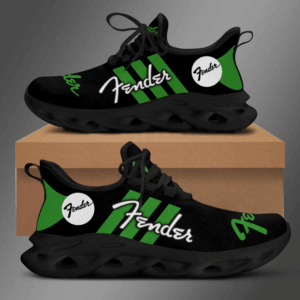 Fender Black Green Clunky Sneaker Shoes