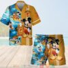 Fireball Cinnamon Whisky Mickey Mouse On The Beach 3D Hawaiian Shirt