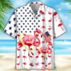 Flamingo Pattern Independence Day Is Coming Hawaiian Shirt