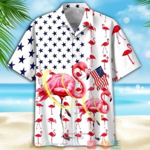 Flamingo Pattern Independence Day Is Coming Hawaiian Shirt