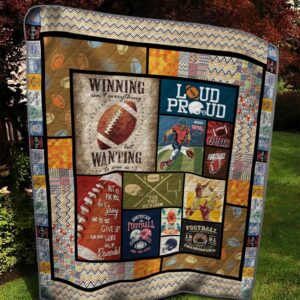 Football Quilt Cuapj