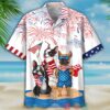 French Bulldog Firework Independence Day Hawaiian Shirt