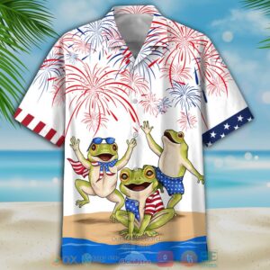 Frogs Independence Day Hawaiian Shirt