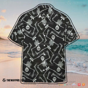 Funny Halloween Skeletons Custom Hawaiian Shirt