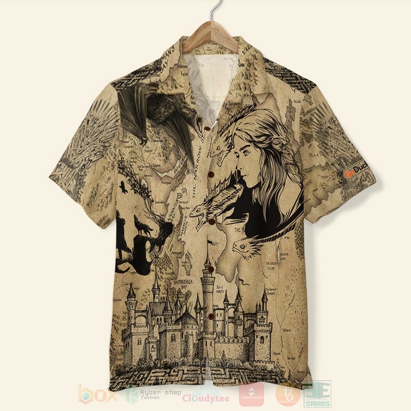 G.O.T Map Pattern Hawaiian Shirt G.O.T Map Pattern Hawaiian Shirt