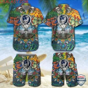 Nfl Dallas Cowboys Grateful Dead Bears Hawaiian Shirt And Shorts