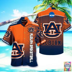 Auburn Tigers Ncaa Hawaiian Shirt Beach Short