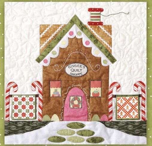 Gingerbread Quilt House Clt0211115H Quilt Blanket Gingerbread Quilt House Clt0211115H Quilt Blanket