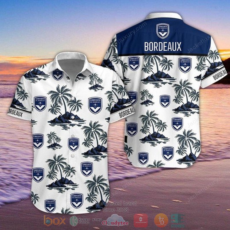 Girondins De Bordeaux Hawaiian Shirt Girondins De Bordeaux Hawaiian Shirt
